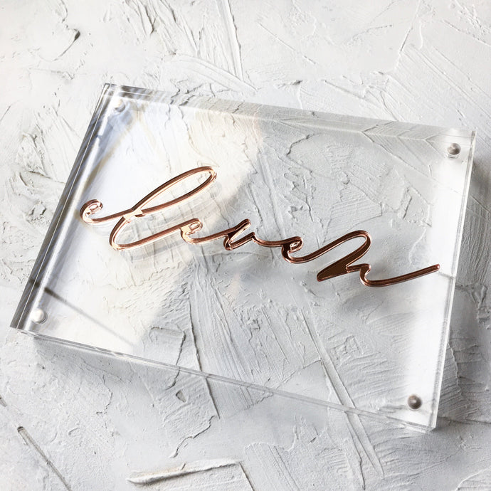 Freestanding Clear Table Number Wedding Sign - 5x7 4x6 - Thick Clear Acrylic