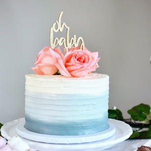Oh Baby Cake Topper - Baby Shower Decor