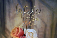 Load image into Gallery viewer, Custom Future Mrs Cake Topper - Bridal Shower Decor