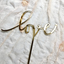 Load image into Gallery viewer, 8&quot; Wide Love Cake Topper