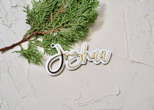 Load image into Gallery viewer, Personalized Name Ornament Gift Tag - Acrylic Place Card